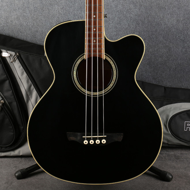 Takamine G-Series EGB2S-BK Electro Acoustic Bass - Black - Gig Bag - 2nd Hand