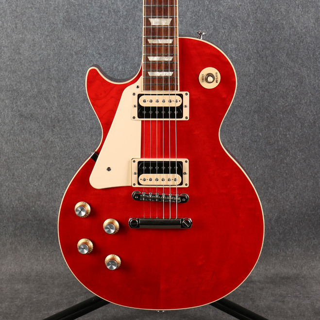 Gibson Les Paul Classic - 2021 - Left Handed - Translucent Cherry - 2nd Hand