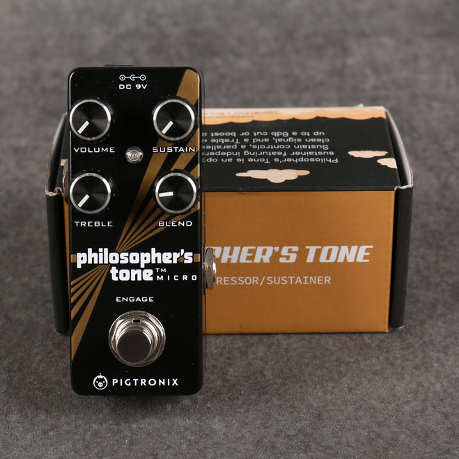 Pigtronix Philosopher's Tone Optical Mini Compressor - Boxed - 2nd Hand