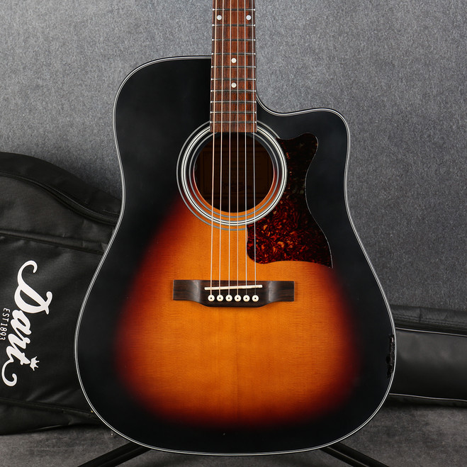 Epiphone Masterbilt DR-400 MCE - Vintage Sunburst Satin - Gig Bag - 2nd Hand