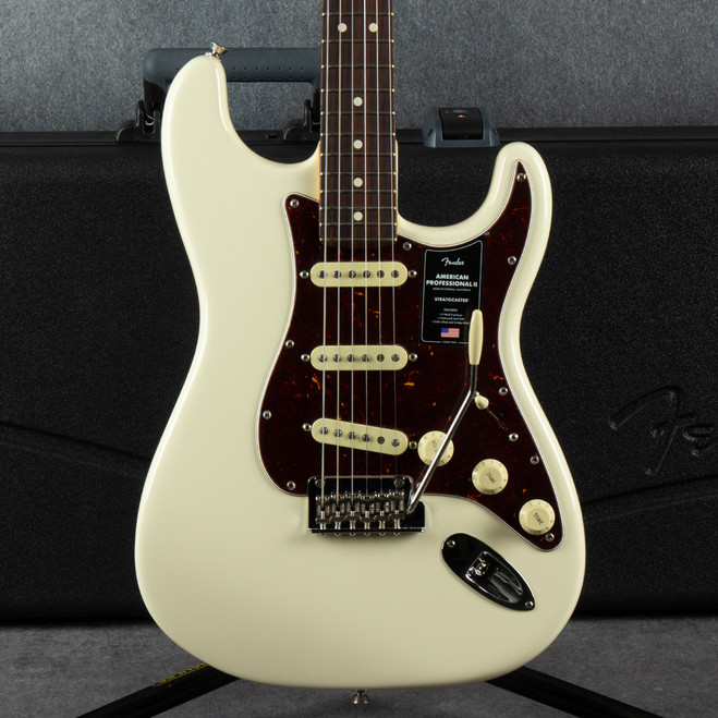 Fender American Professional II Stratocaster - Olympic White - Case - 2nd Hand (X1157778)