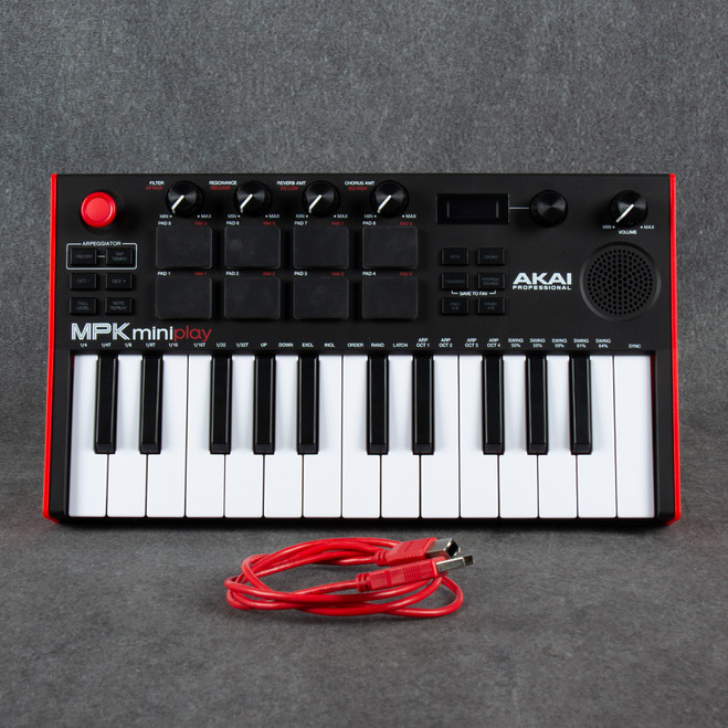 Akai MPK Mini Play Midi Keyboard - Cable - 2nd Hand