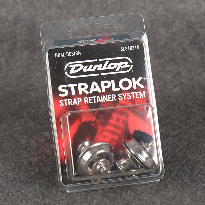 Jim Dunlop SLS1031N Straplok Strap Retainers Dual Design - Boxed - 2nd Hand