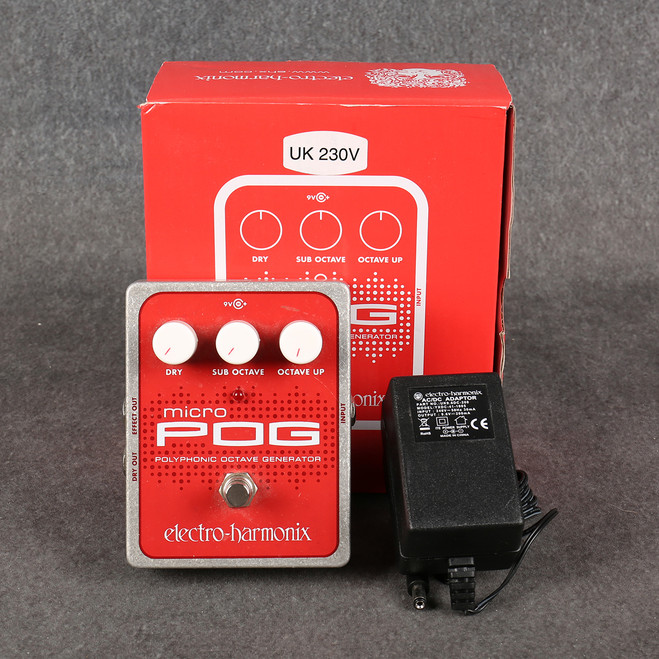 Electro-Harmonix Micro Pog - Box & PSU - 2nd Hand