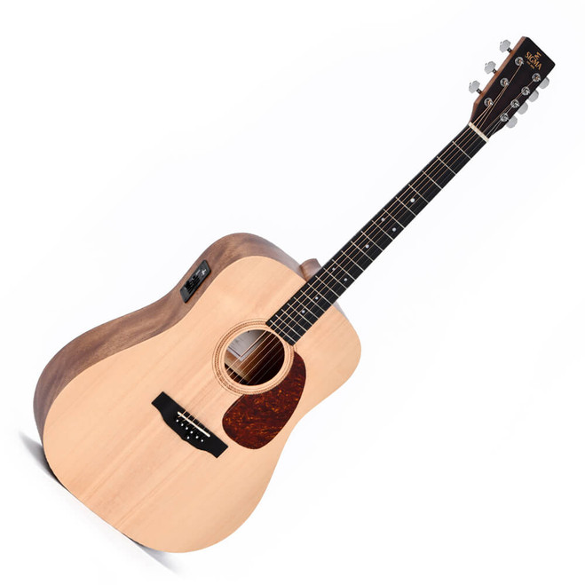 Sigma SE Series DM7E 7-String Electric Acoustic Guitar - Natural