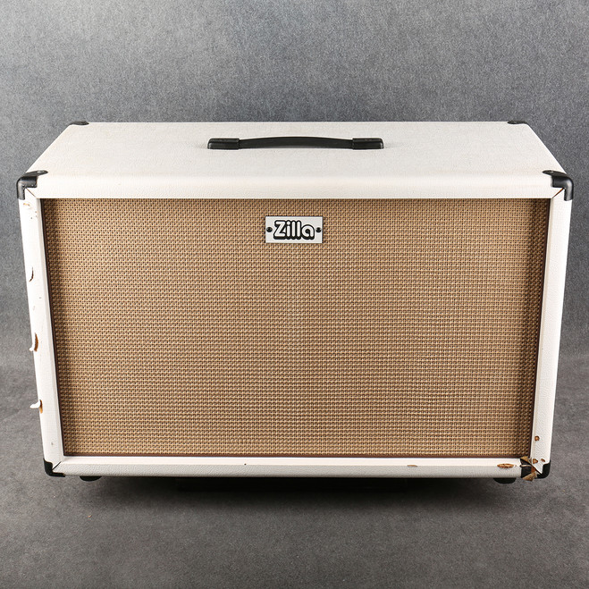 Zilla Fatboy 2x12 Cabinet - Cream - Celestion Vintage 30 - 2nd Hand