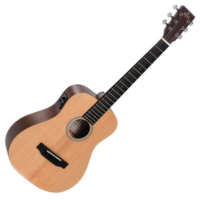 Sigma TM-12E Travel Electric Acoustic Guitar - Natural