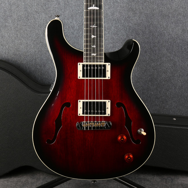 PRS SE Hollowbody Standard - Fire Red Burst - Hard Case - 2nd Hand