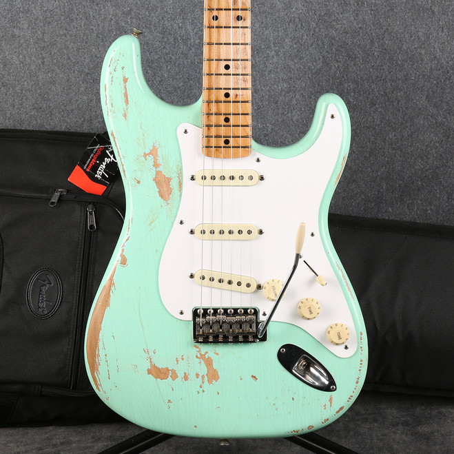 Fender Vintera Road Worn 50s Stratocaster - Relic - Surf Green - Bag - 2nd Hand