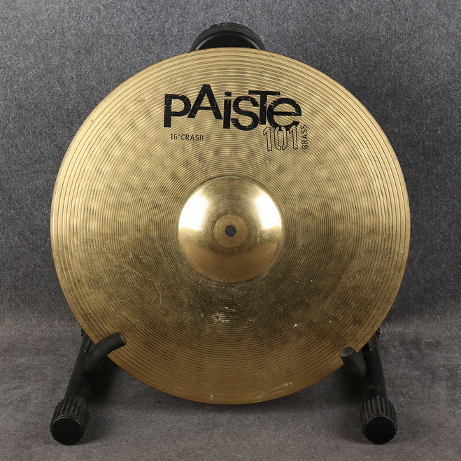 Paiste 101 Brass 16 Inch Crash Cymbal - 2nd Hand