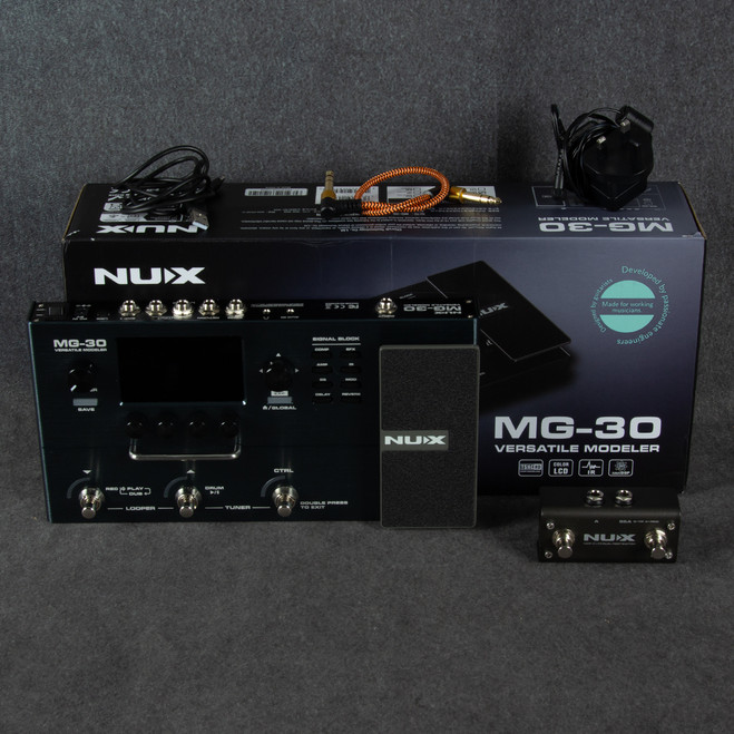 NUX MG-30 Modeler Pedal - Box & PSU - 2nd Hand