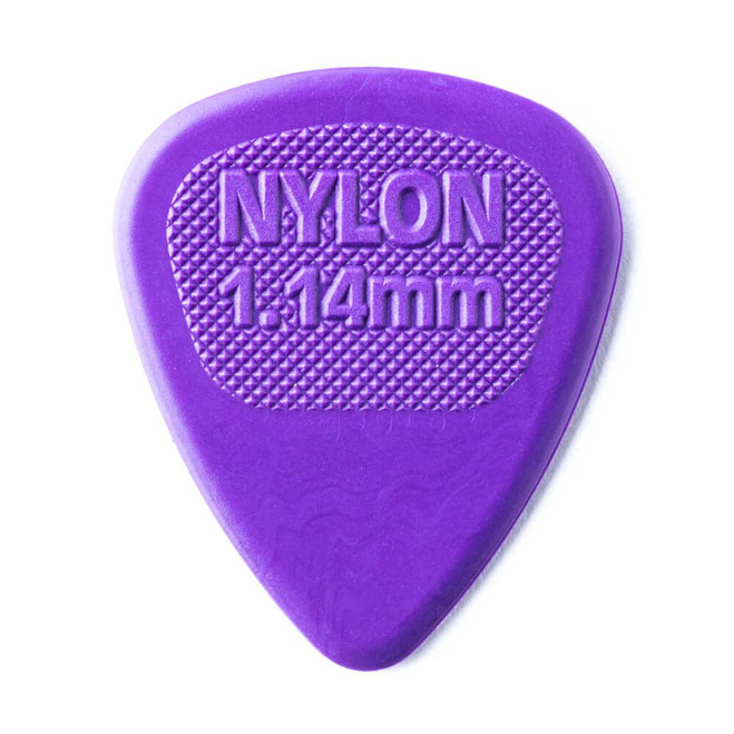 Jim Dunlop 443R Nylon Midi Guitar Pick, 1.14mm, Purple, 72 Pack