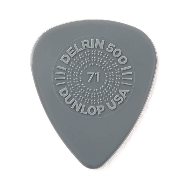 Jim Dunlop 450P Prime Grip Delrin 500 Guitar Pick, .71mm, 12 Pack