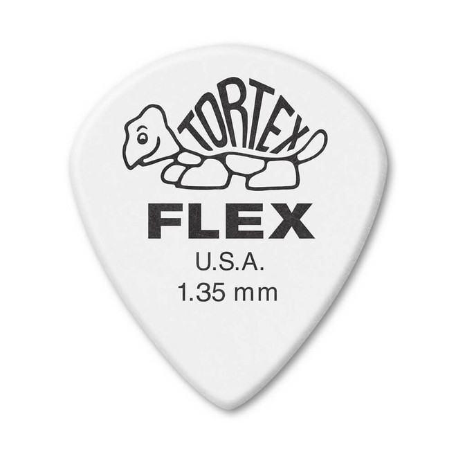 Jim Dunlop 466R Tortex Flex Jazz III XL Guitar Pick, 1.35mm, 72 Pack