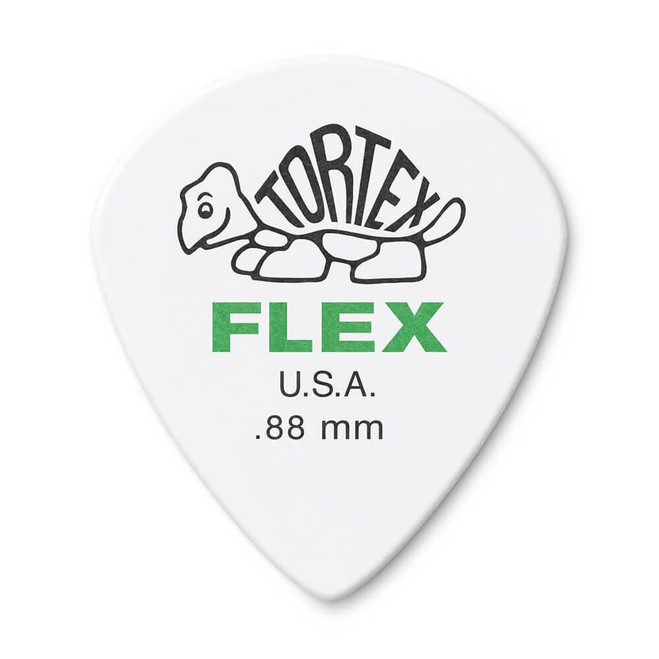 Jim Dunlop 468P Tortex Flex Jazz III Guitar Pick, .88mm, 12 Pack