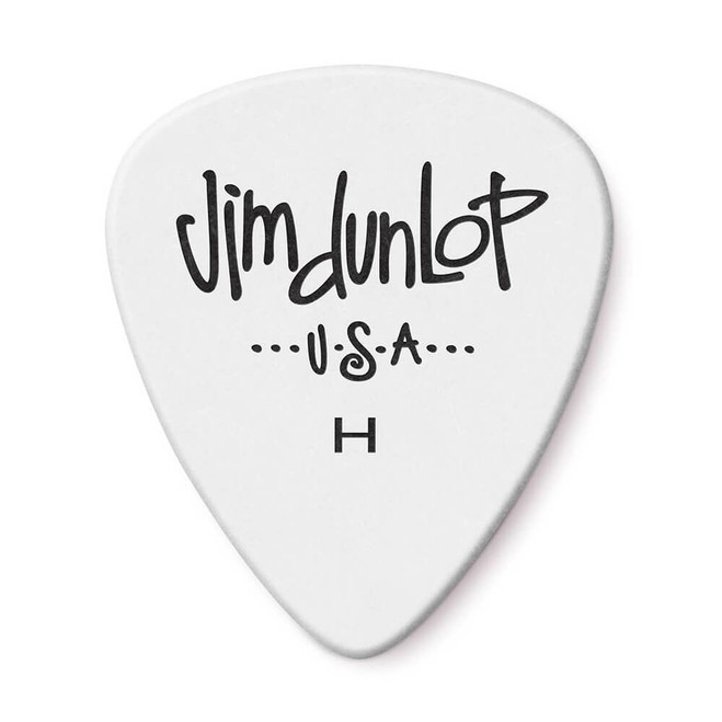 Jim Dunlop 479RHV Polys Guitar Pick, Heavy, White, 72 Pack