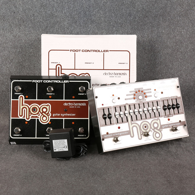 Electro Harmonix HOG Guitar Synthesizer - HOG Controller - Box & PSU - 2nd Hand