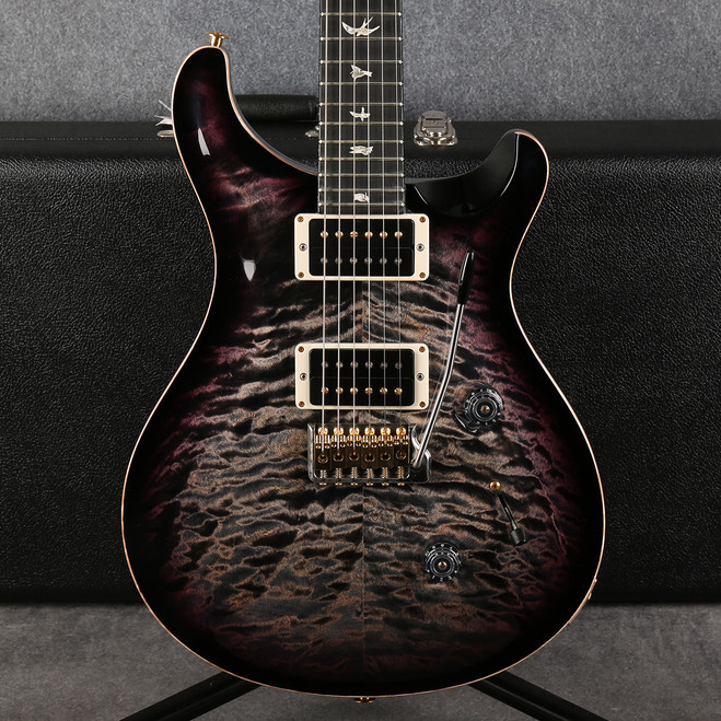 PRS Custom 24 10 Top - Charcoal Purple Burst - Hard Case - 2nd Hand