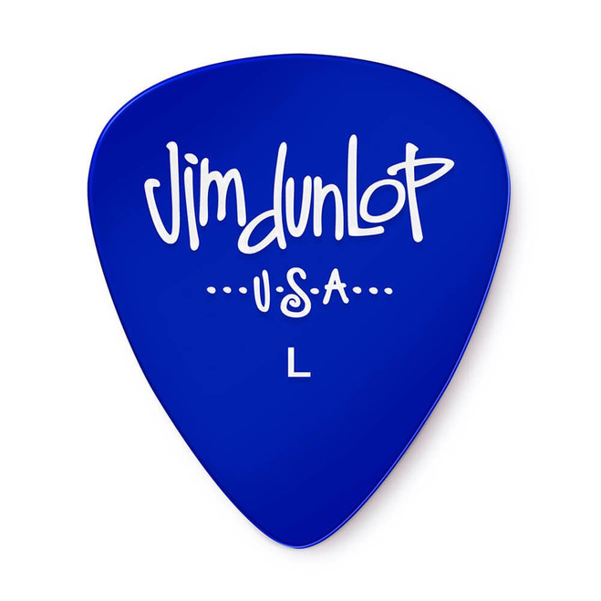 Jim Dunlop 486RLT Gels Guitar Pick, Light, Blue, 72 Pack