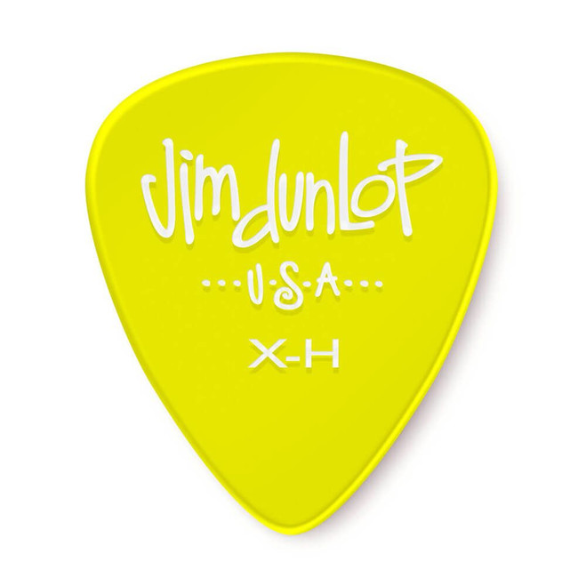 Jim Dunlop 486RXH Gels Guitar Pick, Extra Heavy, Yellow, 72 Pack