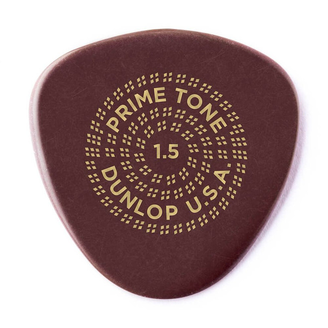 Jim Dunlop 515P Primetone Semi Round Guitar Pick, 1.50mm, Smooth, 3 Pack