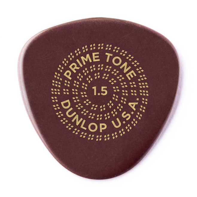 Jim Dunlop 515R Primetone Semi Round Guitar Pick, 1.50mm, Smooth, 12 Pack