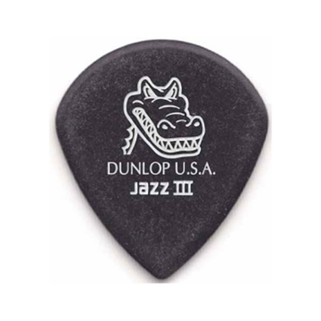 Jim Dunlop 571P140 Gator Grip Jazz III Guitar Pick, 1.40mm, 6 Pack