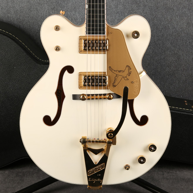 Gretsch G6136DC White Falcon Double Cutaway 2008 - White - Hard Case - 2nd Hand