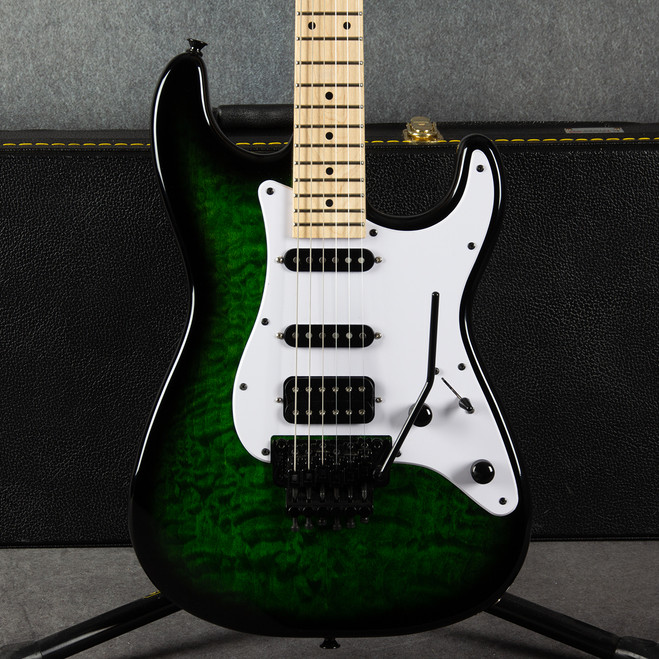 Jackson X Series Adrian Smith Signature SDXQ MN - Trans Green - Case - 2nd Hand