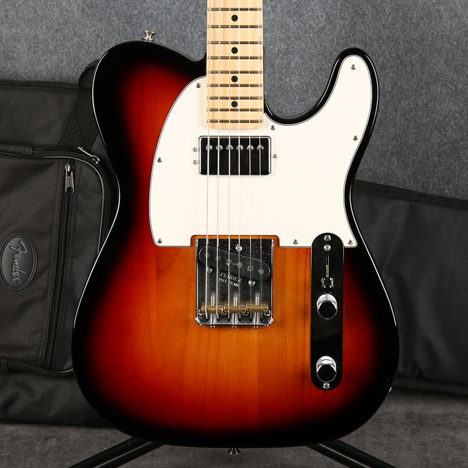 Fender Telecaster American Performer Hum - 3 Tone Sunburst - Gig Bag - 2nd Hand
