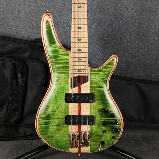 Ibanez Premium SR4FMDX-EGL - Emerald Green Low Gloss - Gig Bag - 2nd Hand