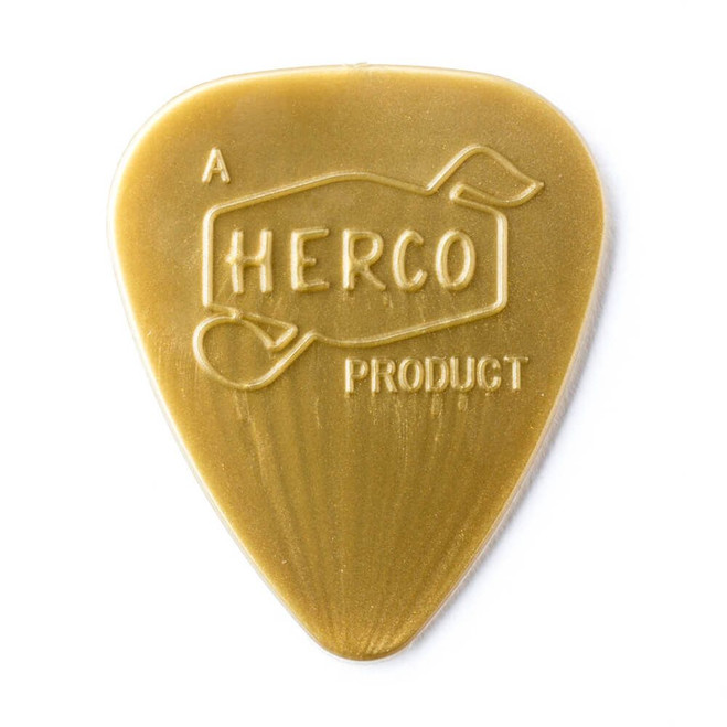 Jim Dunlop HEV210R Herco Vintage 66 Guitar Pick, Light, Gold, 36 Pack