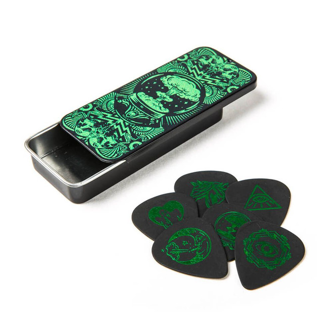 Jim Dunlop ILDCT01 I Love Dust Picks & Tin, Green