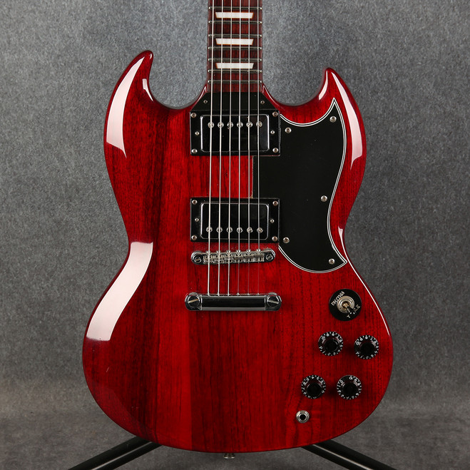 Vintage VS6 ReIssued Electric Guitar - Cherry Red - 2nd Hand (146958)