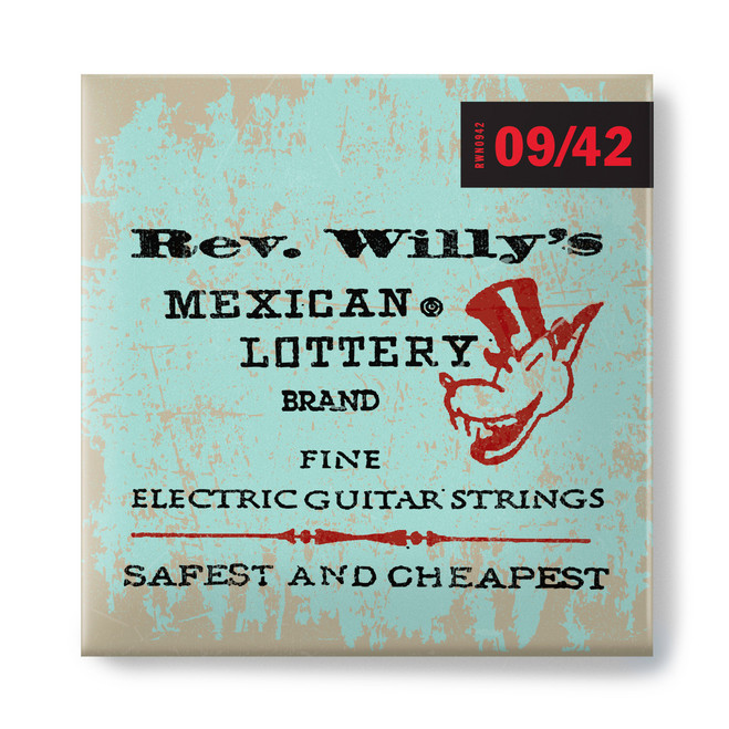 Jim Dunlop Billy Gibbons Custom Rev Willy's Guitar Strings 09-42