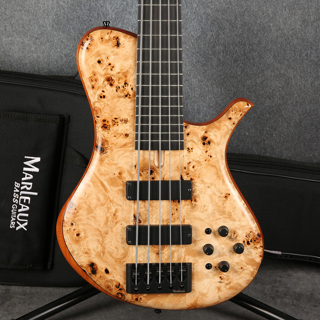 Marleaux Bass Guitar Mbass 5 String - Poplar Burl - 2nd Hand