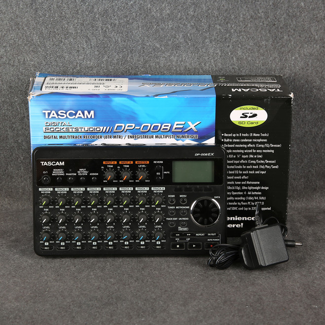Tascam DP-008EX 8 Track Digital Portastudio - 2nd Hand