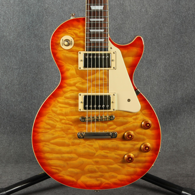 Epiphone Les Paul Ultra Quilt Top - Faded Cherry Sunburst - 2nd Hand
