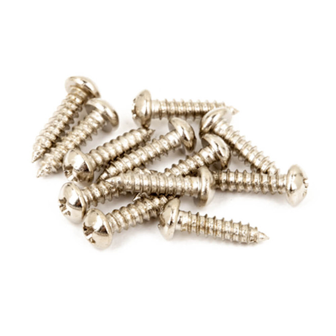 Fender Pure Vintage Tuning Machine Mounting Screws, Chrome