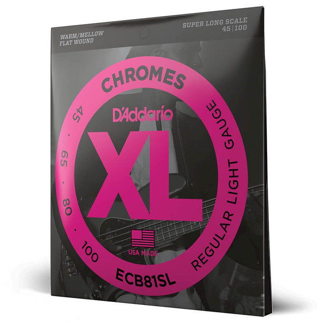 Daddario XL Chromes ECB81SL Light / Super Long Scale Set, 45-100