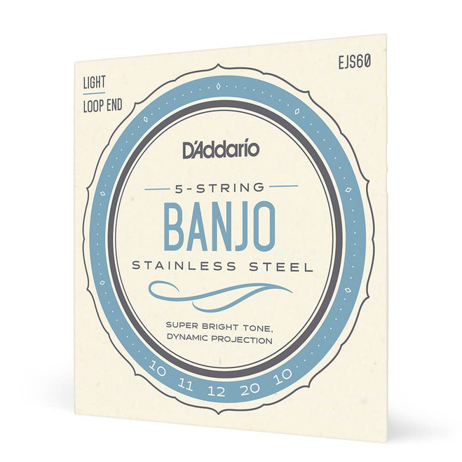 Daddario Stainless Steel EJS60 Banjo Regular Light, 10-20
