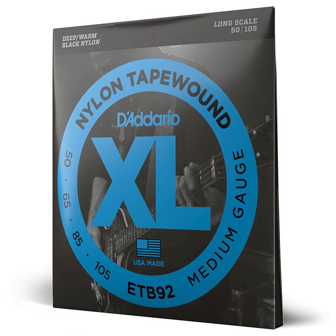 Daddario Tapewound ETB92 Medium / Long Scale Set, 50-105