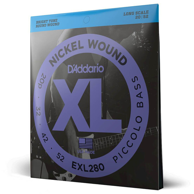 Daddario XL Nickel EXL280 20-52 Piccolo / Long Scale Set, 20-52