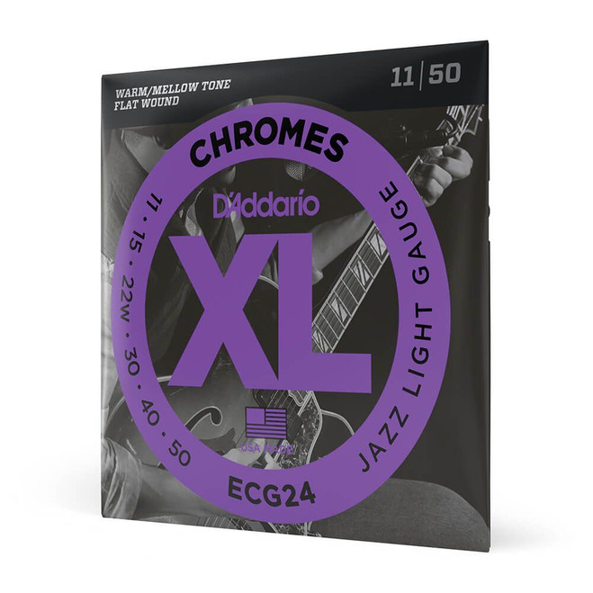 Daddario XL Chromes ECG24 Jazz Light Set, 11-50