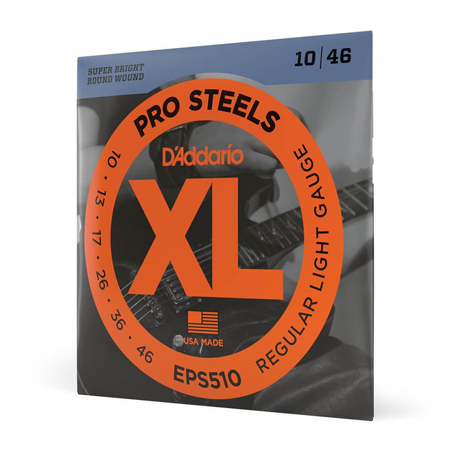 Daddario XL ProSteel EPS510 Regular Light Set, 10-46