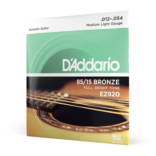Daddario 85/15 Bronze EZ920 Medium Light Set, 12-54