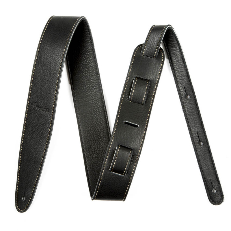 Fender Artisan Crafted Leather Strap, Black, 2" Fender Artisan Crafted Leather Strap, Black, 2"