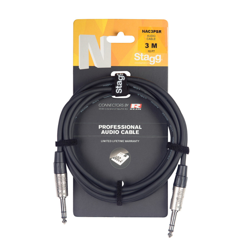 Stagg Stereo Jack / Jack Audio Cable, 1m