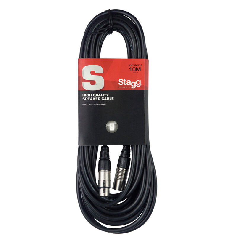 Stagg XRL Male / XLR Female Speaker Cable, 10m