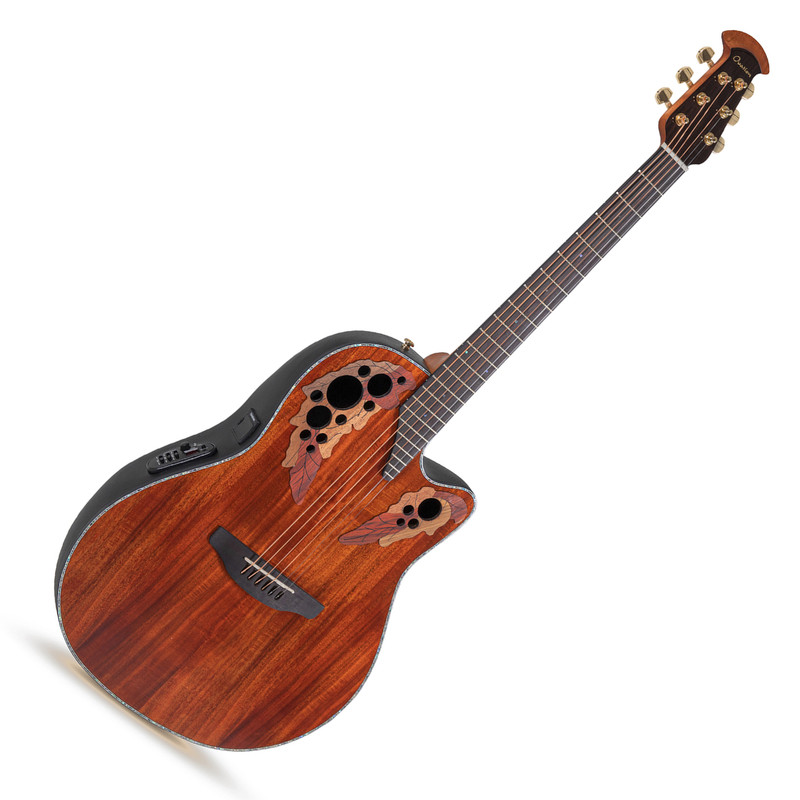 Ovation Celebrity Elite Plus CE44P Mid Cutaway - Figured Koa